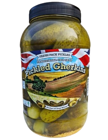 Chip Shop Style Pickled Gherkins